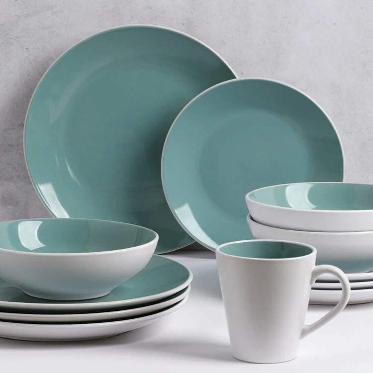Soren Marlow 16-Piece Dinner Set Teal 2 Soren Marlow 16-Piece Dinner Set Teal - Image 2