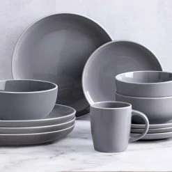 Soren Aurora 16-Piece Dinner Set Grey 5 Soren Aurora 16-Piece Dinner Set Grey -Stanley Rogers Shop BP607679 nc 2