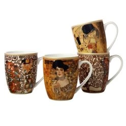 Casa Domani Impressions Klimt 4-Piece Mug Set 375mL -Stanley Rogers Shop BP614185 nc