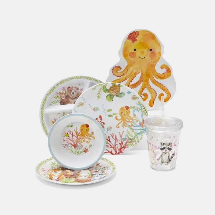 Soren Woodlands Kids Melamine Plate 2 Soren Woodlands Kids Melamine Plate - Image 2