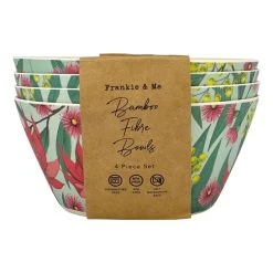 Frankie & Me Australiana Bamboo Bowl 4 Pack 14 Cm -Stanley Rogers Shop BP644797 nc