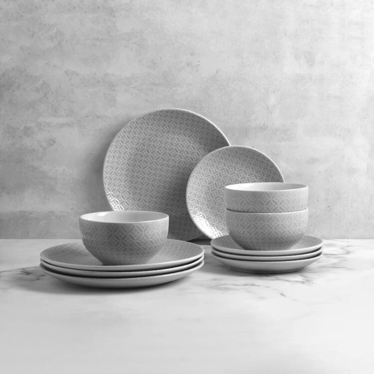 Soren Kyoto 12-piece Dinnerset White 2 Soren Kyoto 12-piece Dinnerset White - Image 2