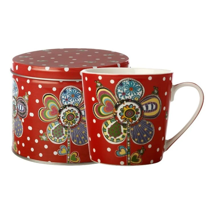 Maxwell & Williams Donna's Garden Mug 350ml Vivid Violet Tin Gift Boxed 2 Maxwell & Williams Donna's Garden Mug 350ml Vivid Violet Tin Gift Boxed - Image 2