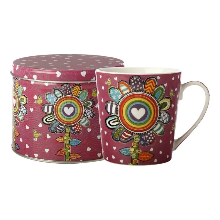 Maxwell & Williams Donna's Garden Mug 350ml Delightful Daisy Tin Gift Boxed 2 Maxwell & Williams Donna's Garden Mug 350ml Delightful Daisy Tin Gift Boxed - Image 2
