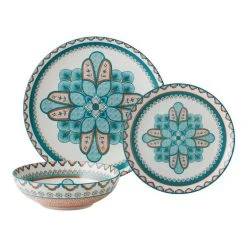 Casa Domani Pelagie Dinner Set 12 Piece Teal/Terracotta 11 Casa Domani Pelagie Dinner Set 12 Piece Teal/Terracotta -Stanley Rogers Shop BP648036 nc