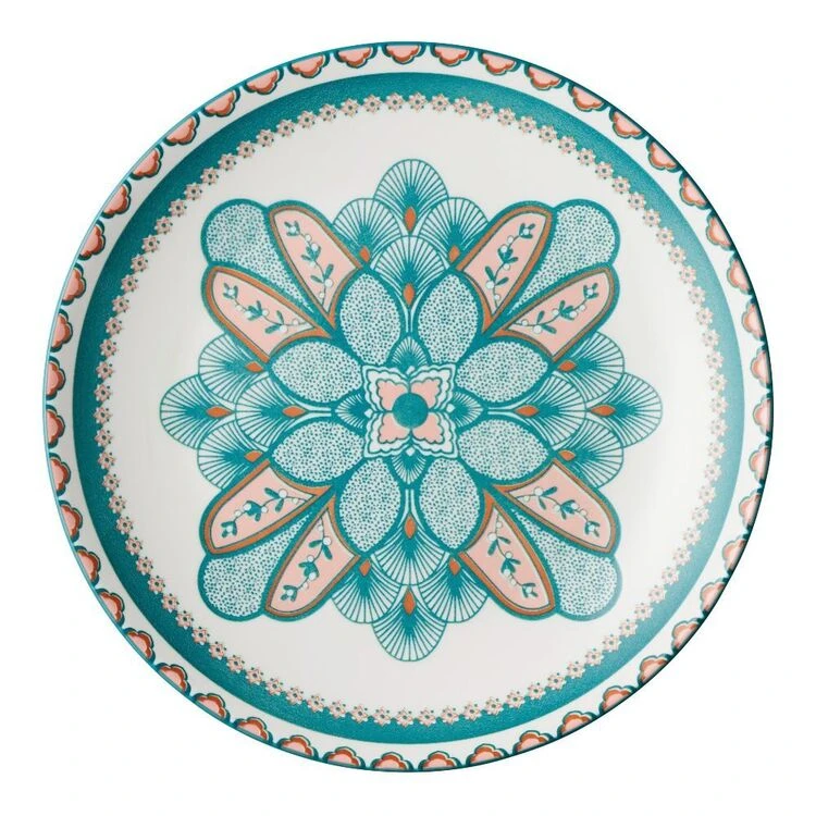 Casa Domani Pelagie Dinner Set 12 Piece Teal/Terracotta 3 Casa Domani Pelagie Dinner Set 12 Piece Teal/Terracotta - Image 3