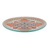 Casa Domani Pelagie Round Serving Platter 37 Cm Teal/Terracotta