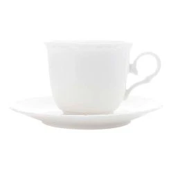 Casa Domani Casual White Florence Teacup And Saucer 200mL