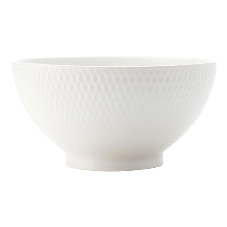 Maxwell & Williams White Basics Diamonds Rice Bowl 10cm 1 Maxwell & Williams White Basics Diamonds Rice Bowl 10cm