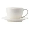 Casa Domani Casual White Evolve Coupe Cup And Saucer
