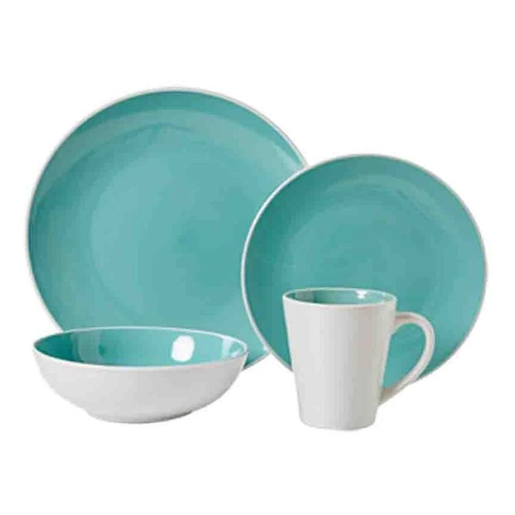 Soren Marlow 16-Piece Dinner Set Teal 1 Soren Marlow 16-Piece Dinner Set Teal