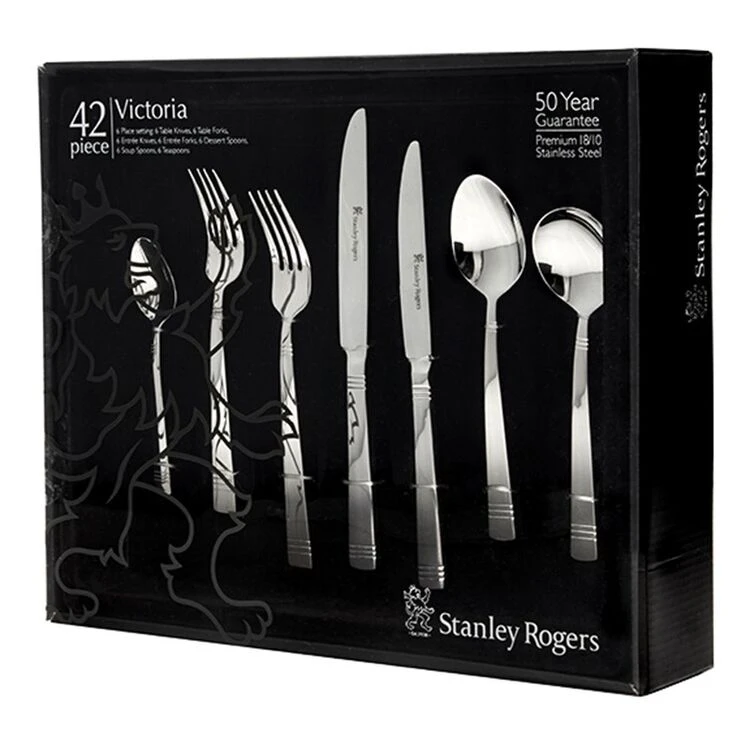 Stanley Rogers Victoria 18/10 42-Piece Cutlery Set 2 Stanley Rogers Victoria 18/10 42-Piece Cutlery Set - Image 2