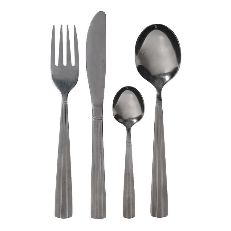 Smith & Nobel Soho 24-Piece Cutlery Set Black 2 Smith & Nobel Soho 24-Piece Cutlery Set Black - Image 2