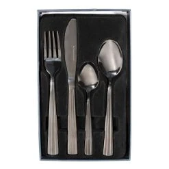 Smith & Nobel Soho 24-Piece Cutlery Set Black 5 Smith & Nobel Soho 24-Piece Cutlery Set Black -Stanley Rogers Shop SP 615814