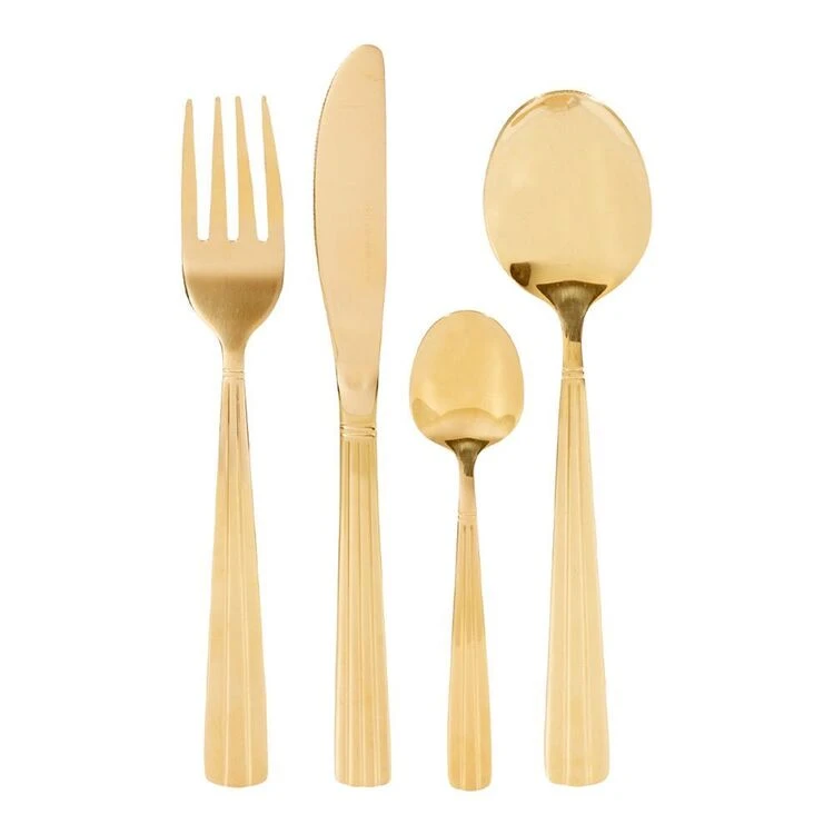 Smith & Nobel Soho 24-Piece Cutlery Set Gold 2 Smith & Nobel Soho 24-Piece Cutlery Set Gold - Image 2