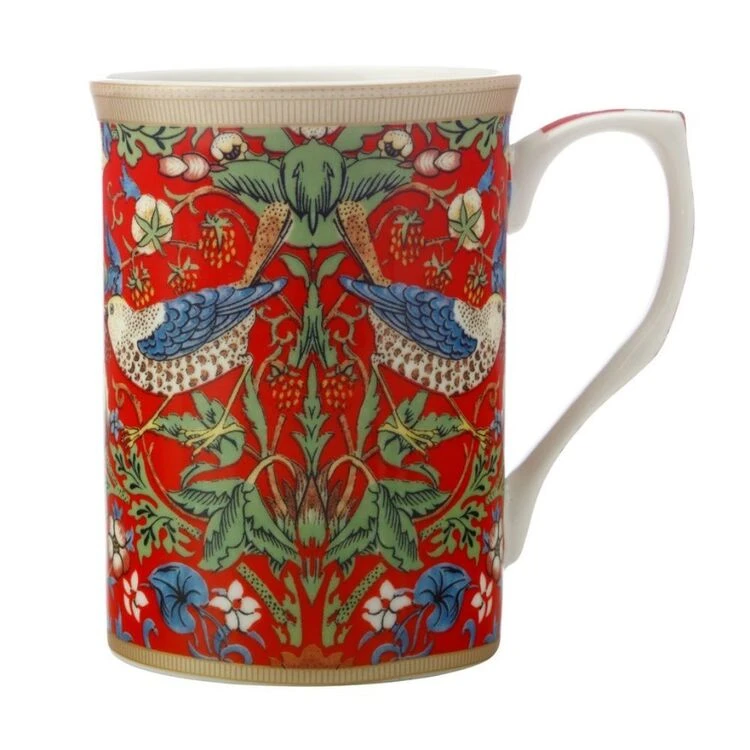 Casa Domani Will Morris Mug 300mL Strawberry Red 1 Casa Domani Will Morris Mug 300mL Strawberry Red