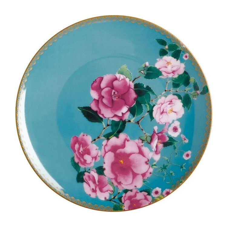 Maxwell & Williams Tead And Cs Silk Road Coupe Plate 19.5cm Aqua 1 Maxwell & Williams Tead And Cs Silk Road Coupe Plate 19.5cm Aqua