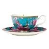 Maxwell & Williams T+C Silk Road Foot Cup + Saucer 200mL Aqua