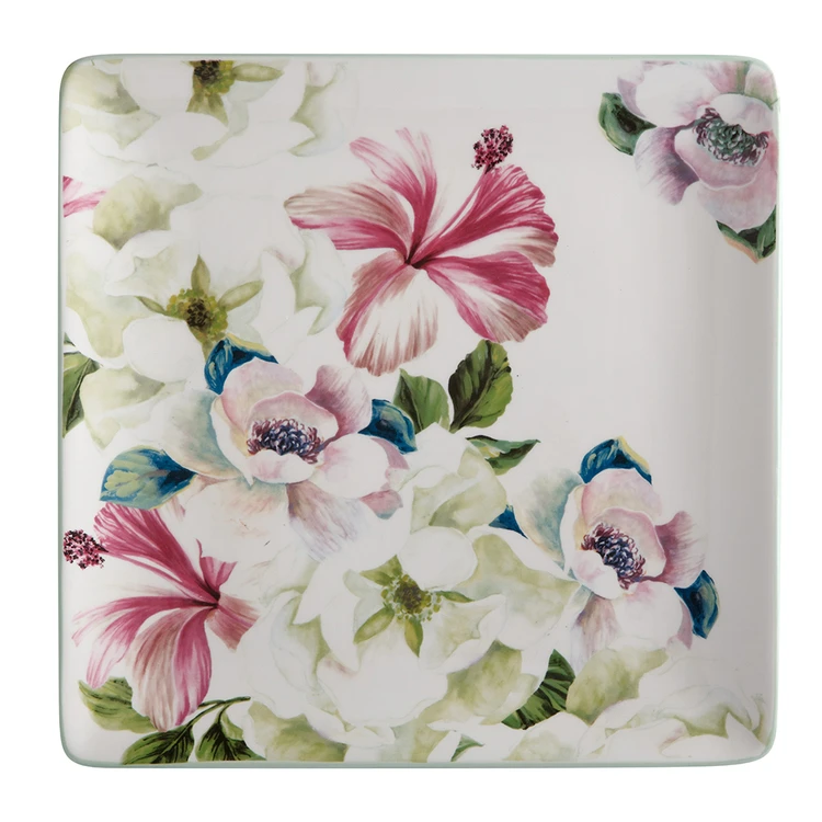 Casa Domani Magnolia Square Platter 32 Cm 1 Casa Domani Magnolia Square Platter 32 Cm