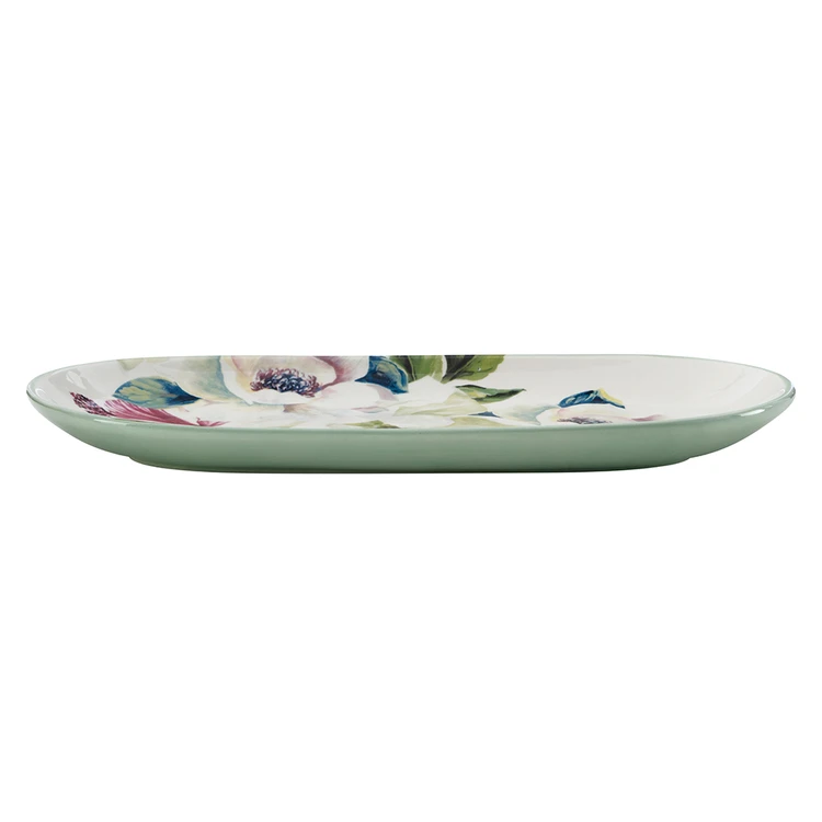 Casa Domani Magnolia Oval Platter 33 X 17 Cm 1 Casa Domani Magnolia Oval Platter 33 X 17 Cm