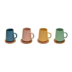 Coffee Culture Matte Colour 320mL Coffee And Tea Mug With Coasters 3 Coffee Culture Matte Colour 320mL Coffee And Tea Mug With Coasters -Stanley Rogers Shop SP 626835