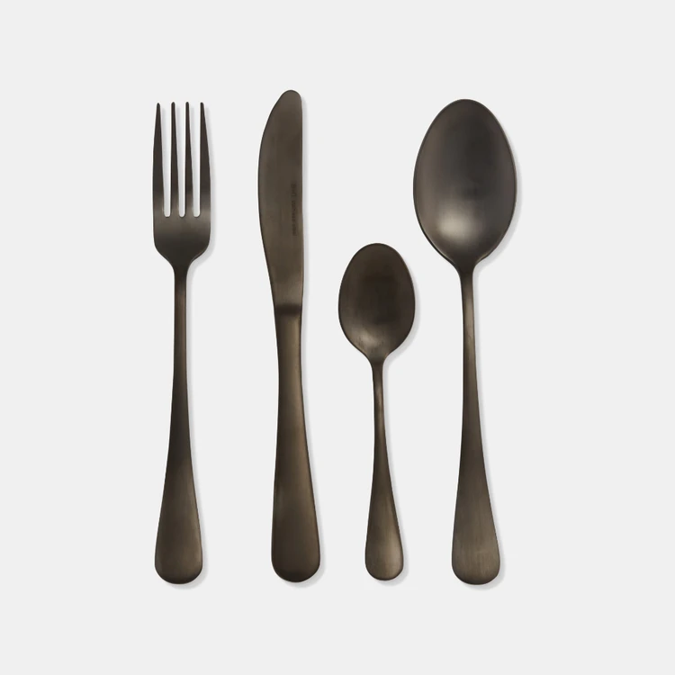 Smith & Nobel Lille 24-Piece Cutlery Set Matte Black 2 Smith & Nobel Lille 24-Piece Cutlery Set Matte Black - Image 2