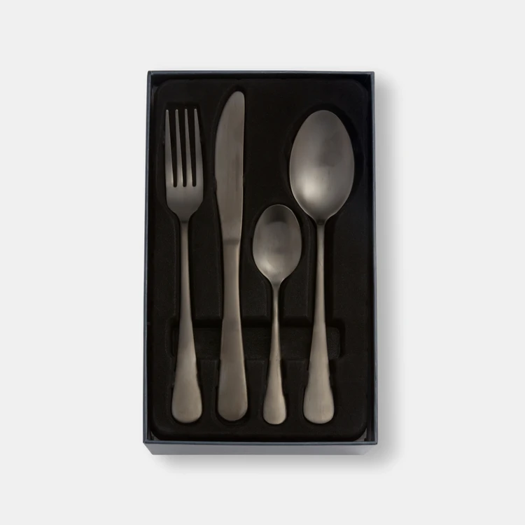 Smith & Nobel Lille 24-Piece Cutlery Set Matte Black 3 Smith & Nobel Lille 24-Piece Cutlery Set Matte Black - Image 3