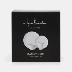 Jayson Brunsdon Homewares Jayson Brunsdon Oatley Noir 16 Piece Dinnerset