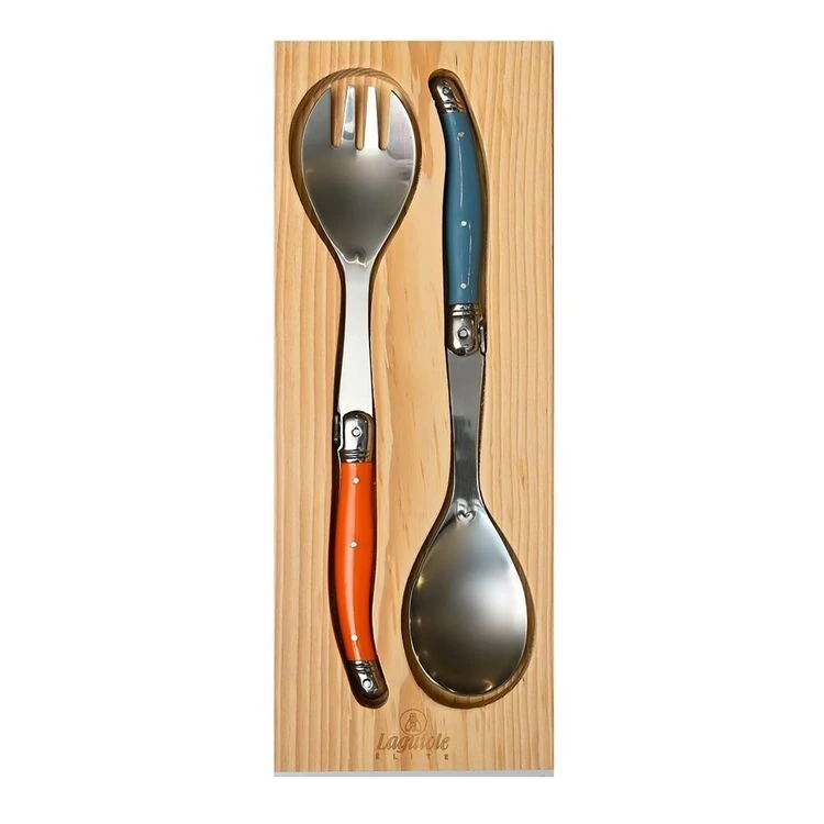 Laguiole Elite Rainbow 2 Piece Salad Server Set 2 Laguiole Elite Rainbow 2 Piece Salad Server Set - Image 2