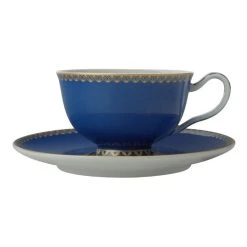 Maxwell & Williams Teas & C's Classic Footed Cup & Saucer 200mL Blue Gift Boxed